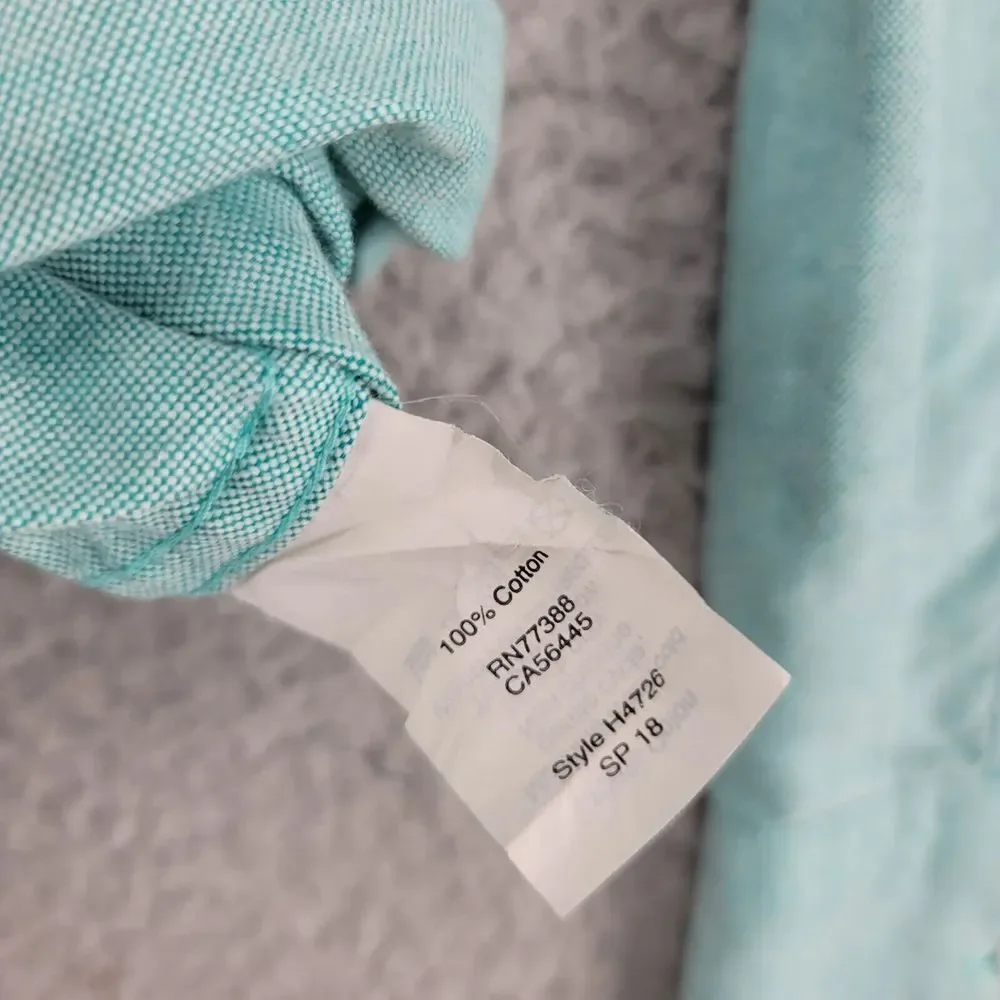 J. Crew Shirt Mens XL Green Flex Button Down Long Sleeve Pocket Preppy‎ Casual